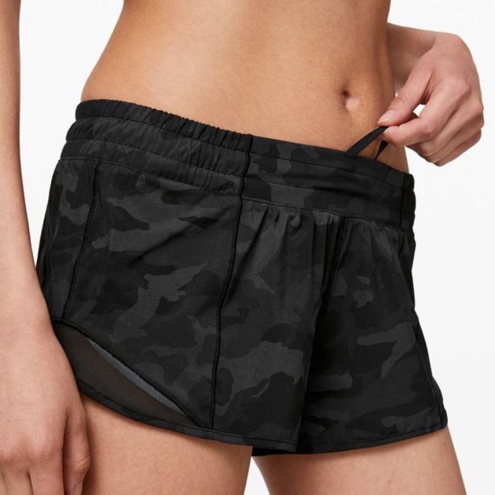 LULULEMON CAMO HOTTY HOT SHORTS